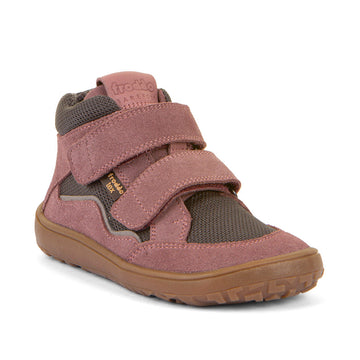 Froddo Girl's Tex Autumn Waterpoof Barefoot Shoes - Grey/Pink