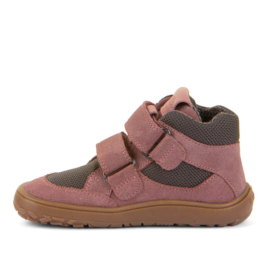Froddo Girl's Tex Autumn Waterpoof Barefoot Shoes - Grey/Pink