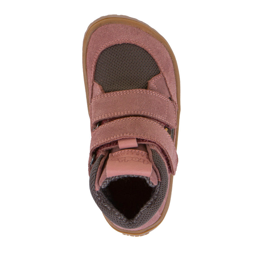 Froddo Girl's Tex Autumn Waterpoof Barefoot Shoes - Grey/Pink