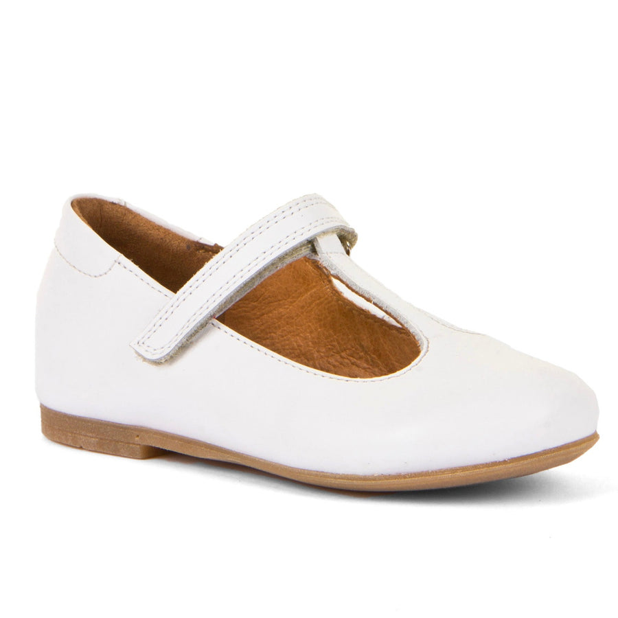 Froddo Girl's Fiona T Bar Dress Shoes - White