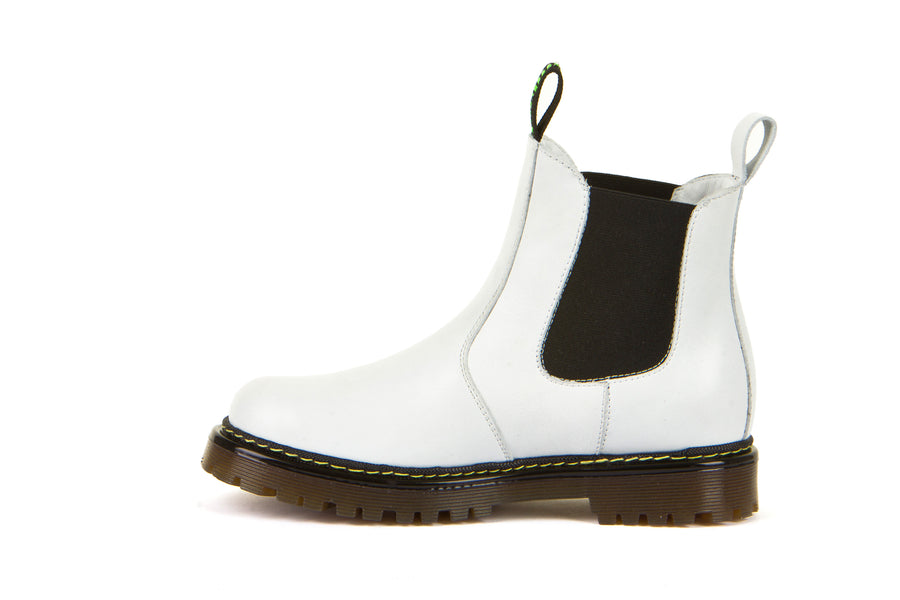 Froddo Girl's Eli Chely Boots - White