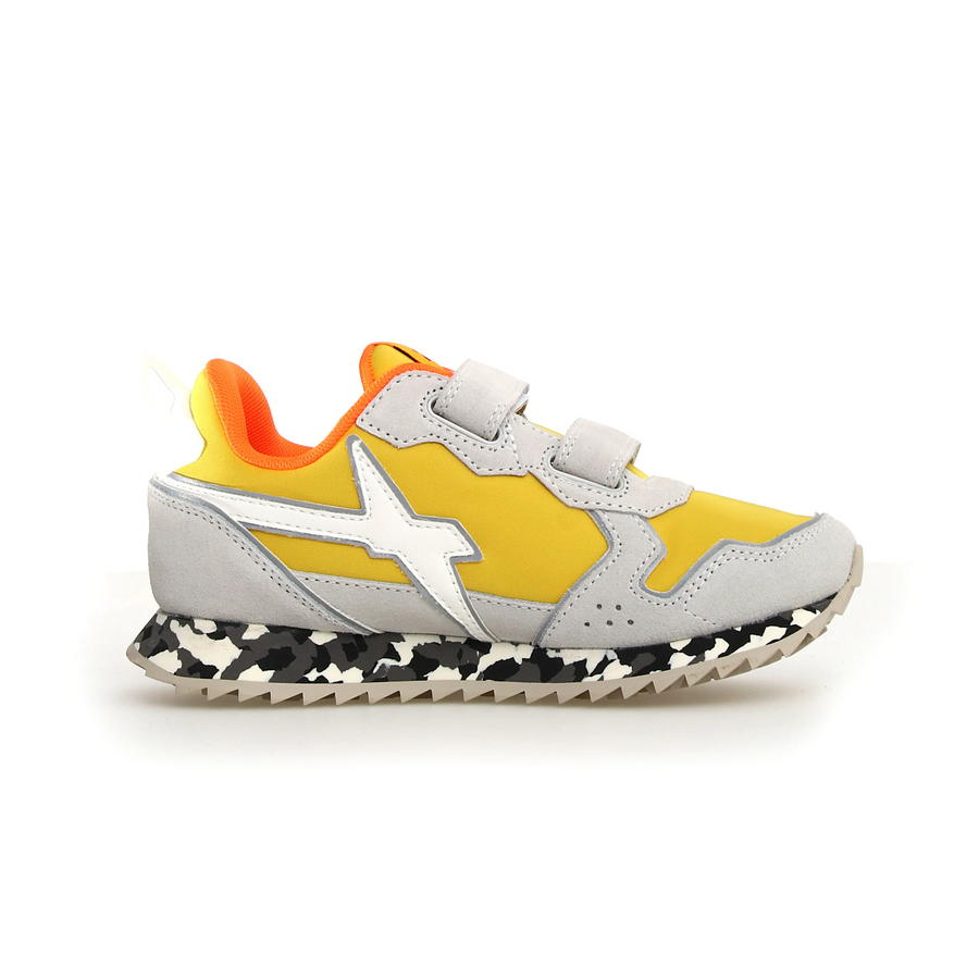 W6YZ Boy's And Girl's Jet Vl-J Casual Shoes - W6YZ White / Yellow