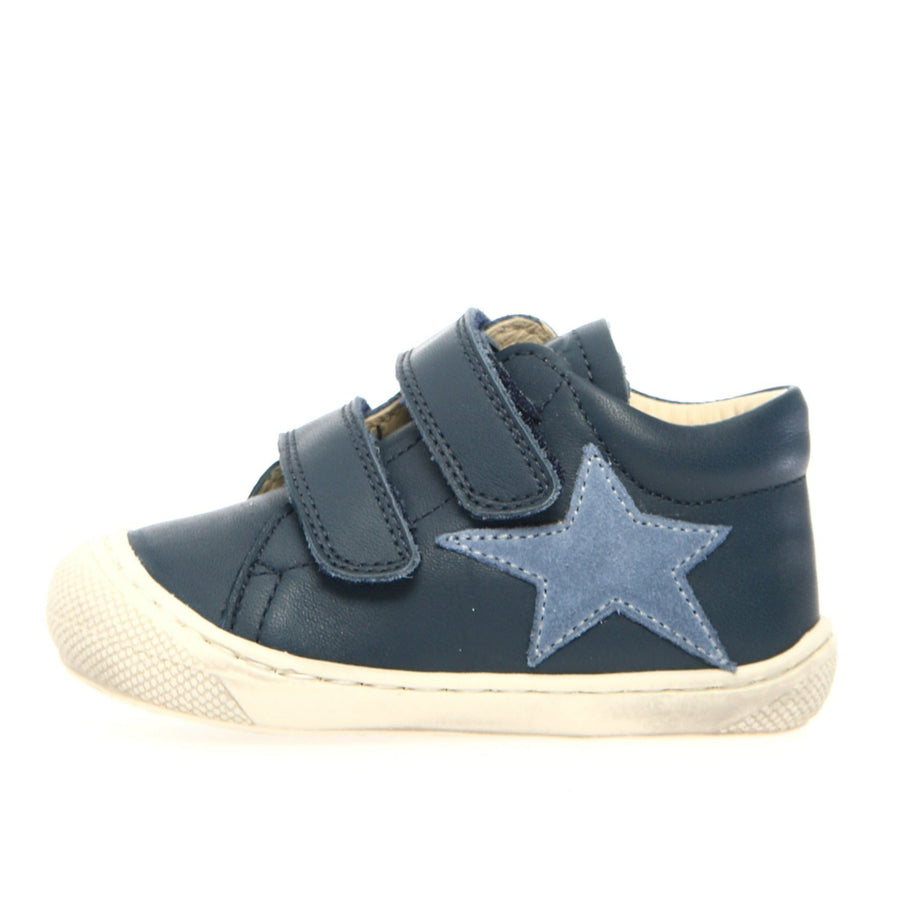 Naturino Boy's Kolde Vl Casual Shoes with Hoop and Loop Fastener - Navy/Celeste