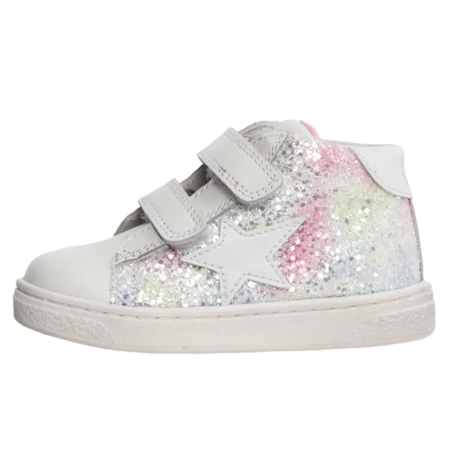 Naturino Pinn High Vl Girl's Casual Shoes - White/Multi