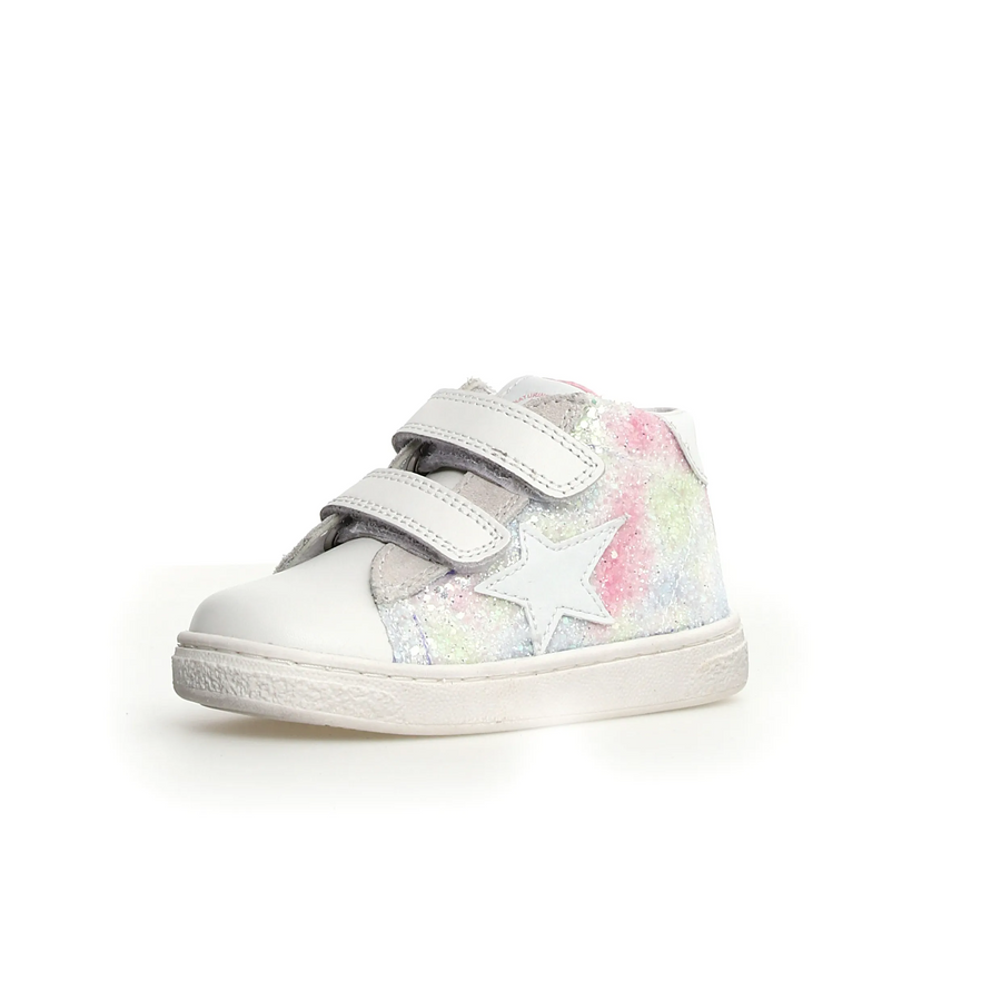 Naturino Pinn High Vl Girl's Casual Shoes - White/Multi