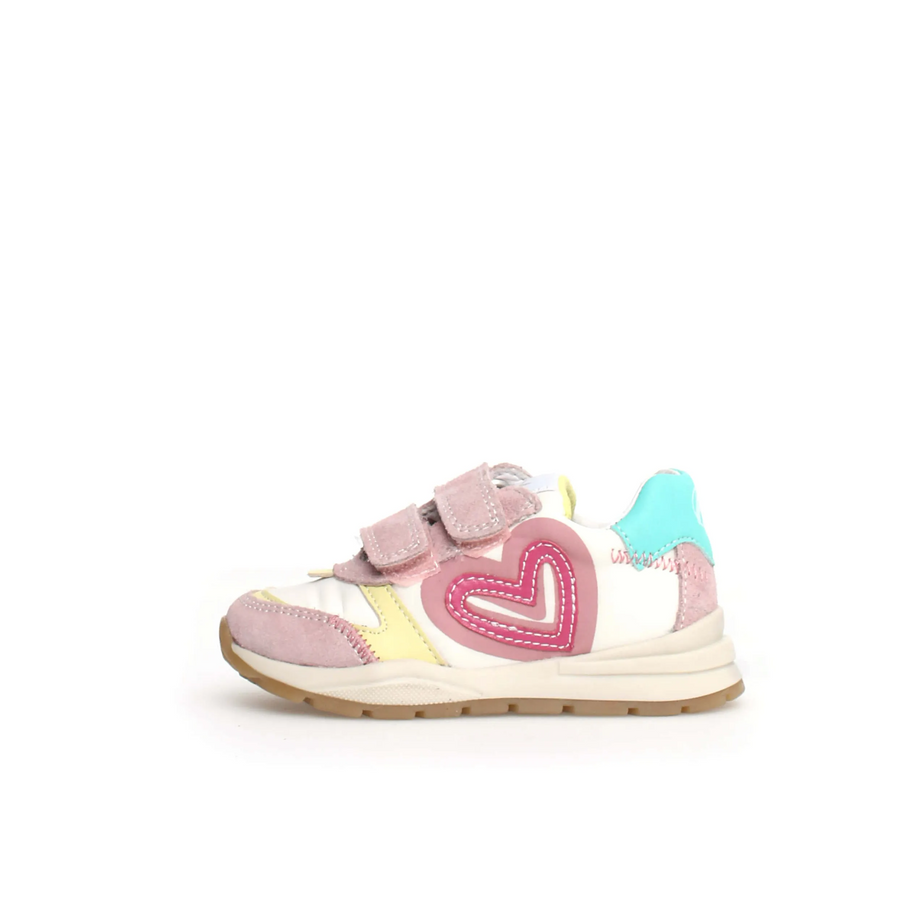 Naturino Girl's Quelly 2 Vl Sneakers - Pink/Milk