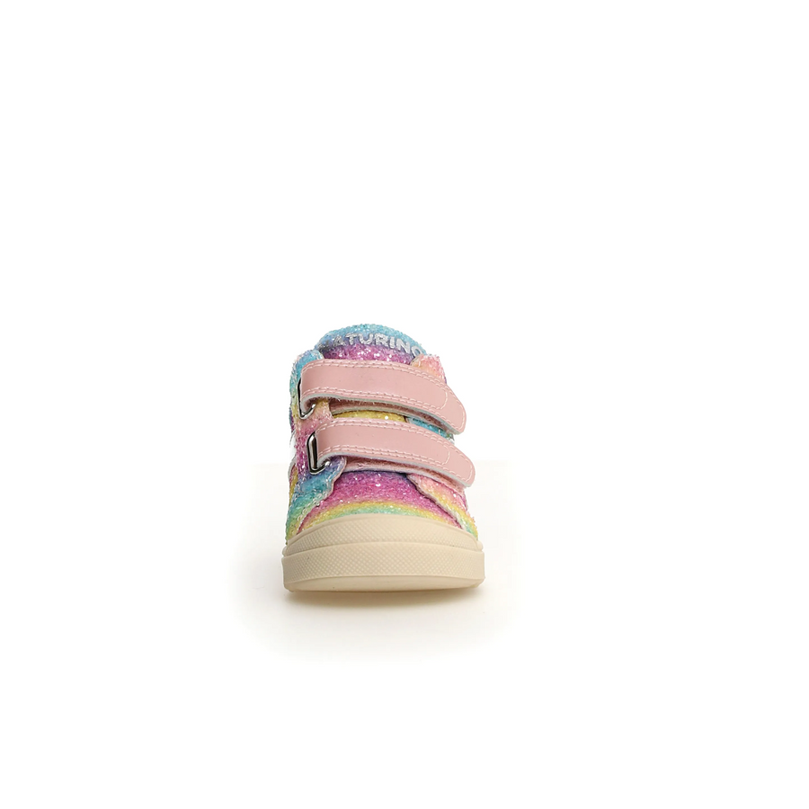 Naturino Girl's Singery Vl Casual Shoes - Pink/Silver/Multi
