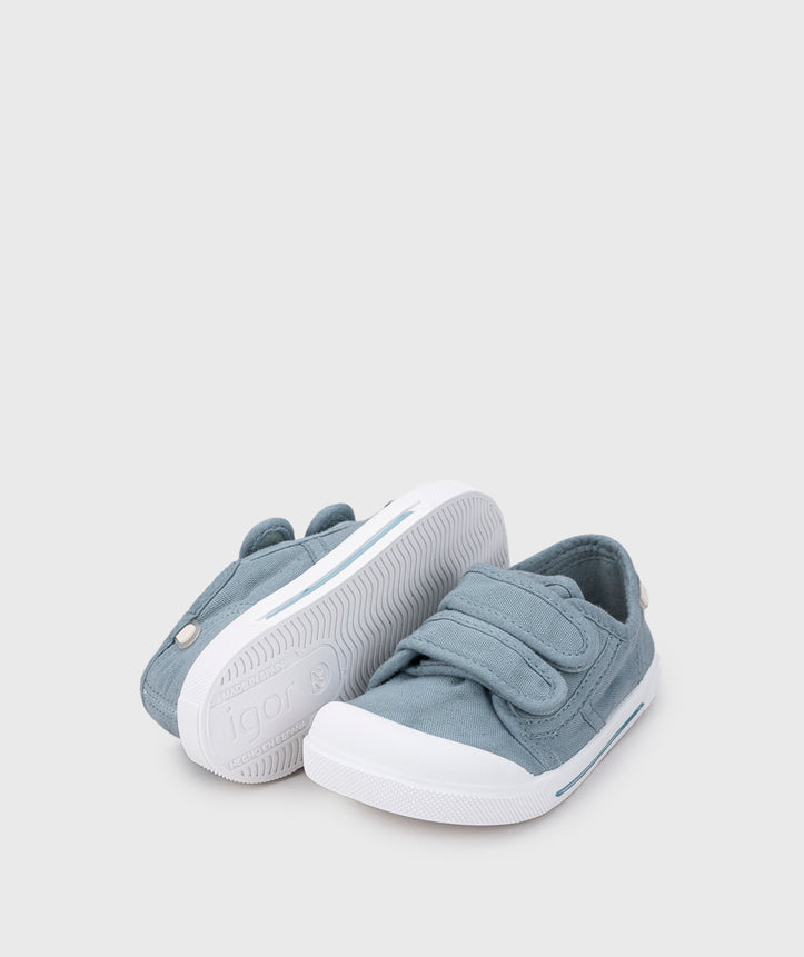 Igor Boy's And Girl's Canvas V Barefoot Shoes - Oceano