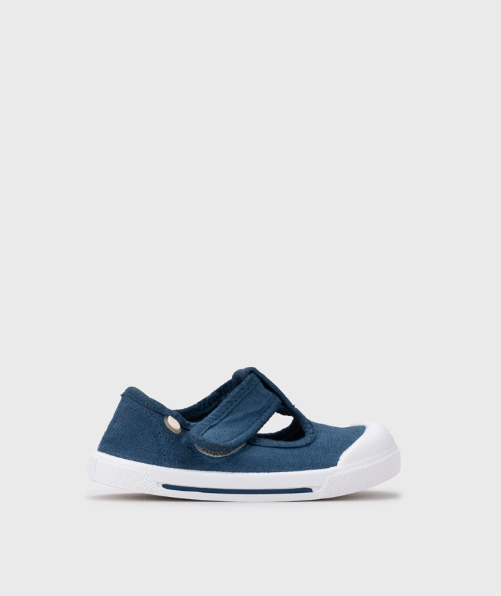 Igor Boy's And Girl's Barefoot Canvas Pepito Shoes - Marino