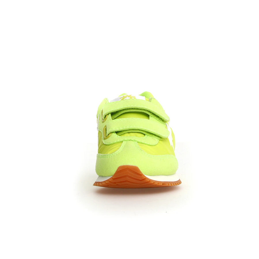 W6YZ Boy's And Girl's Samoa Vl-J Casual Shoes - Light Green / White / Yellow Fluo