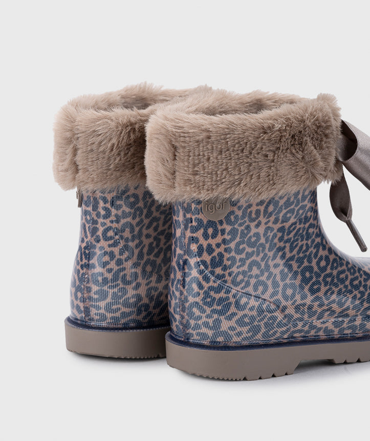 Igor Girl's Bimbi Leo Soft Rain Boots - Taupe