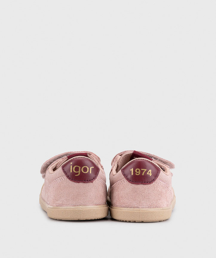 Igor Girl's Tennie Suede Shoes - Rosa