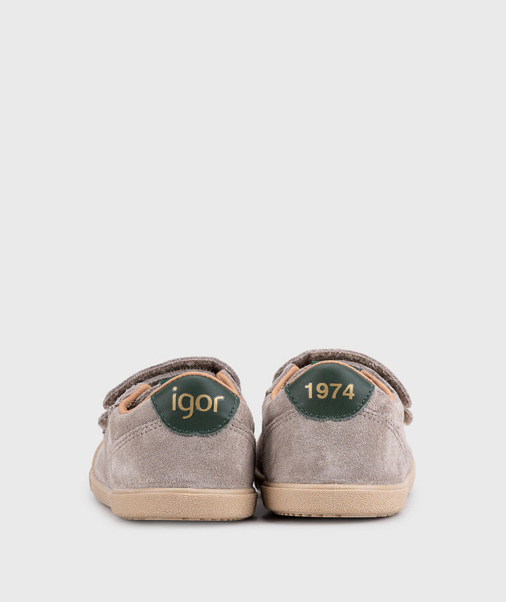 Igor Boy's and Girl's Tennis Suede Shoes - Topo