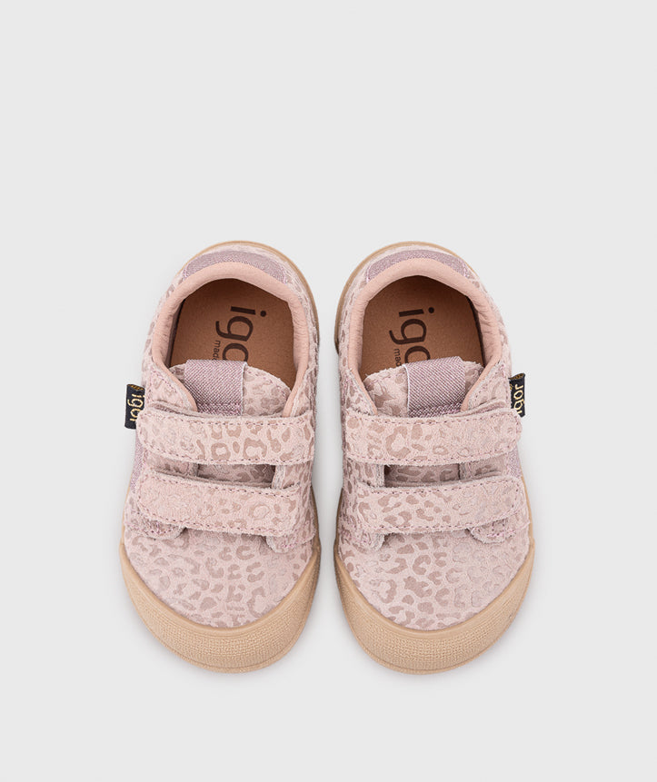 Igor Boy's and Girl's Tennis Leo Barefoot Sneakers - Rosa