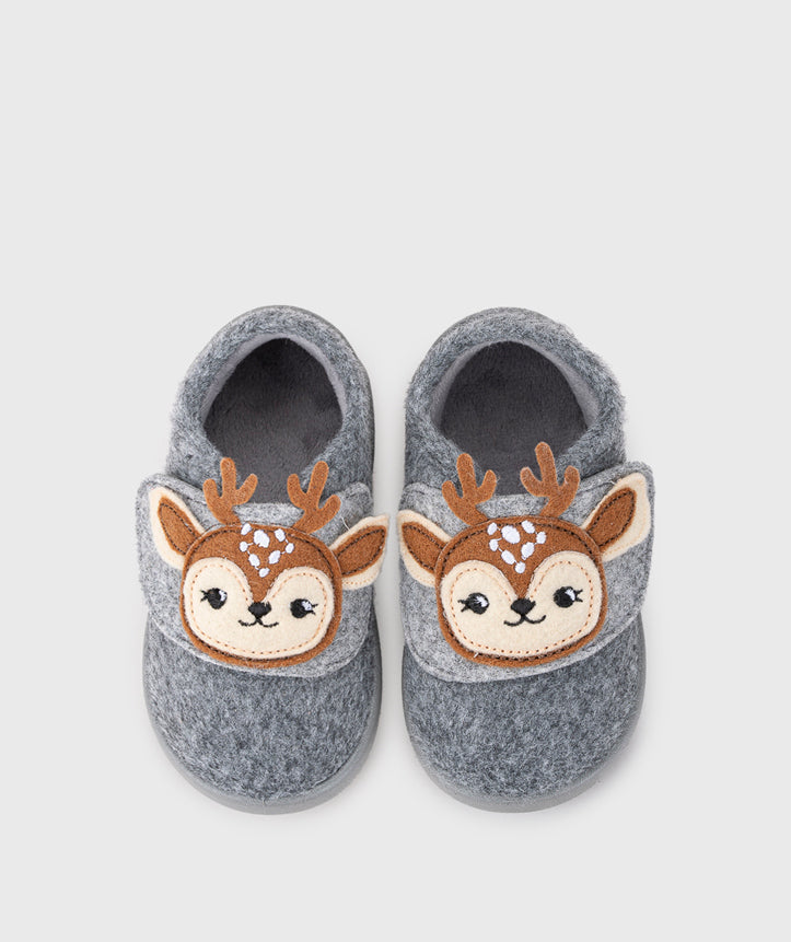 Igor Boy's and Girl's Homie Reno Reindeer Barefoot Shoes - Gris