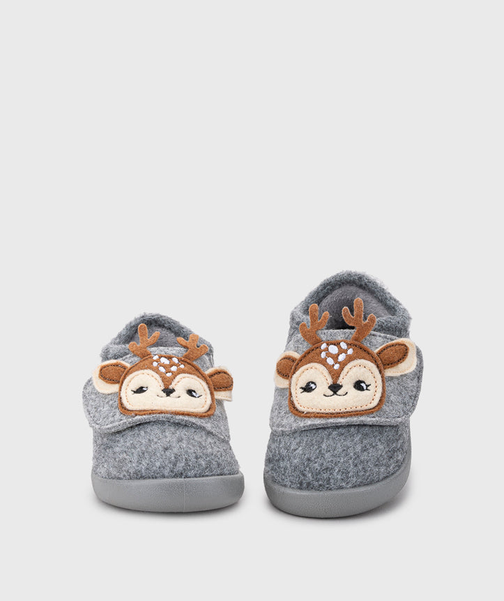 Igor Boy's and Girl's Homie Reno Reindeer Barefoot Shoes - Gris