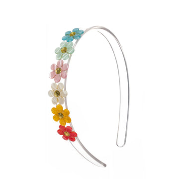 Lilies & Roses NY Multi Flower Headband, Pastel Colors