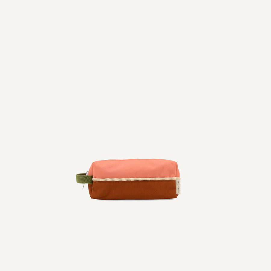 Sticky Lemon Farmhouse Pencil Case, Flower Pink/Willow Brown