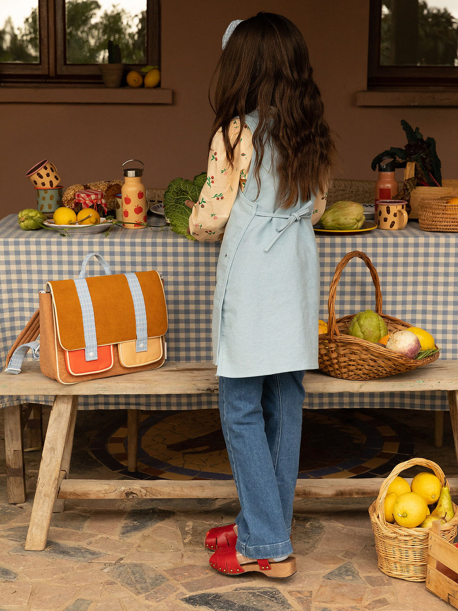 Sticky Lemon Farmhouse Corduroy School Bag, Harvest Moon