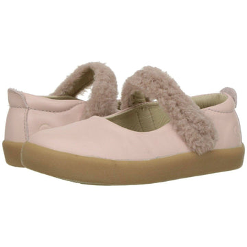 Old Soles Girl's Fur Jane Leather Mary Janes, Pink