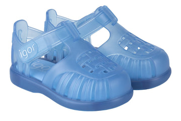 Igor Boy's Tobby V Sandals, Transparent Azul