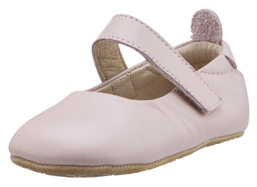 Old Soles Girl's Gabrielle Powder Pink Soft Leather Mary Jane Crib Walker Baby Shoes