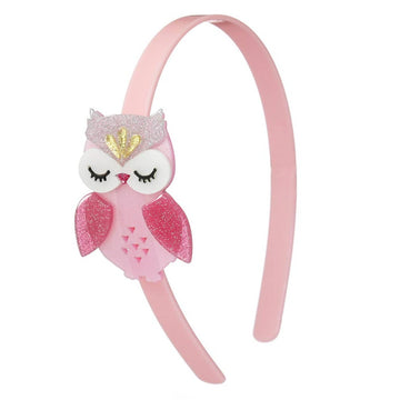 Lilies & Roses NY Owl Headband, Satin Pink