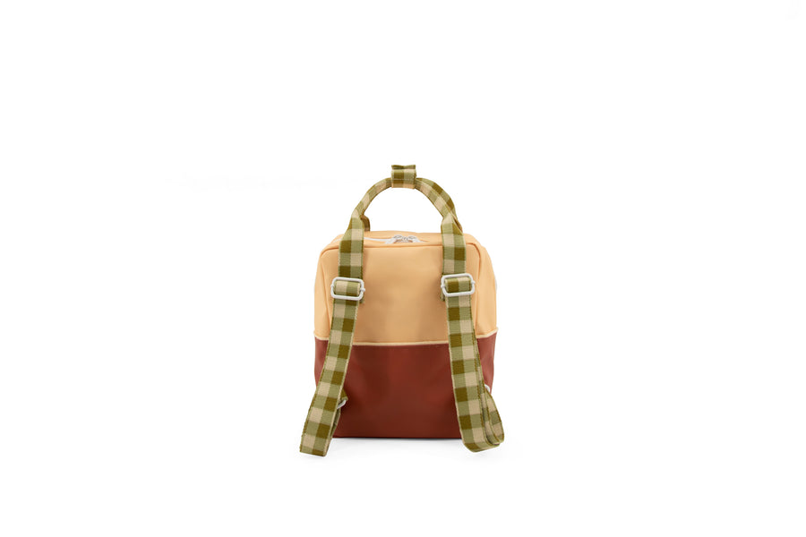 Sticky Lemon Colourblocking Small Backpack, Fig Brown/Apple Tree/Vanilla Sorbet