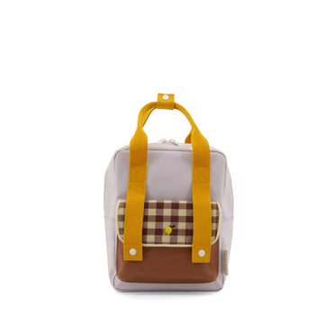 Sticky Lemon Envelope Deluxe Small Backpack, Chocolate Sundae/Daisy Yellow/Mauve LIlac