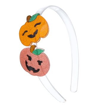 Lilies & Roses NY Glitter Pumpkin Headband