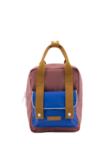Sticky Lemon Deluxe Collection Small Backpack, Hotel Brick/Ink Blue/Sugar Brown