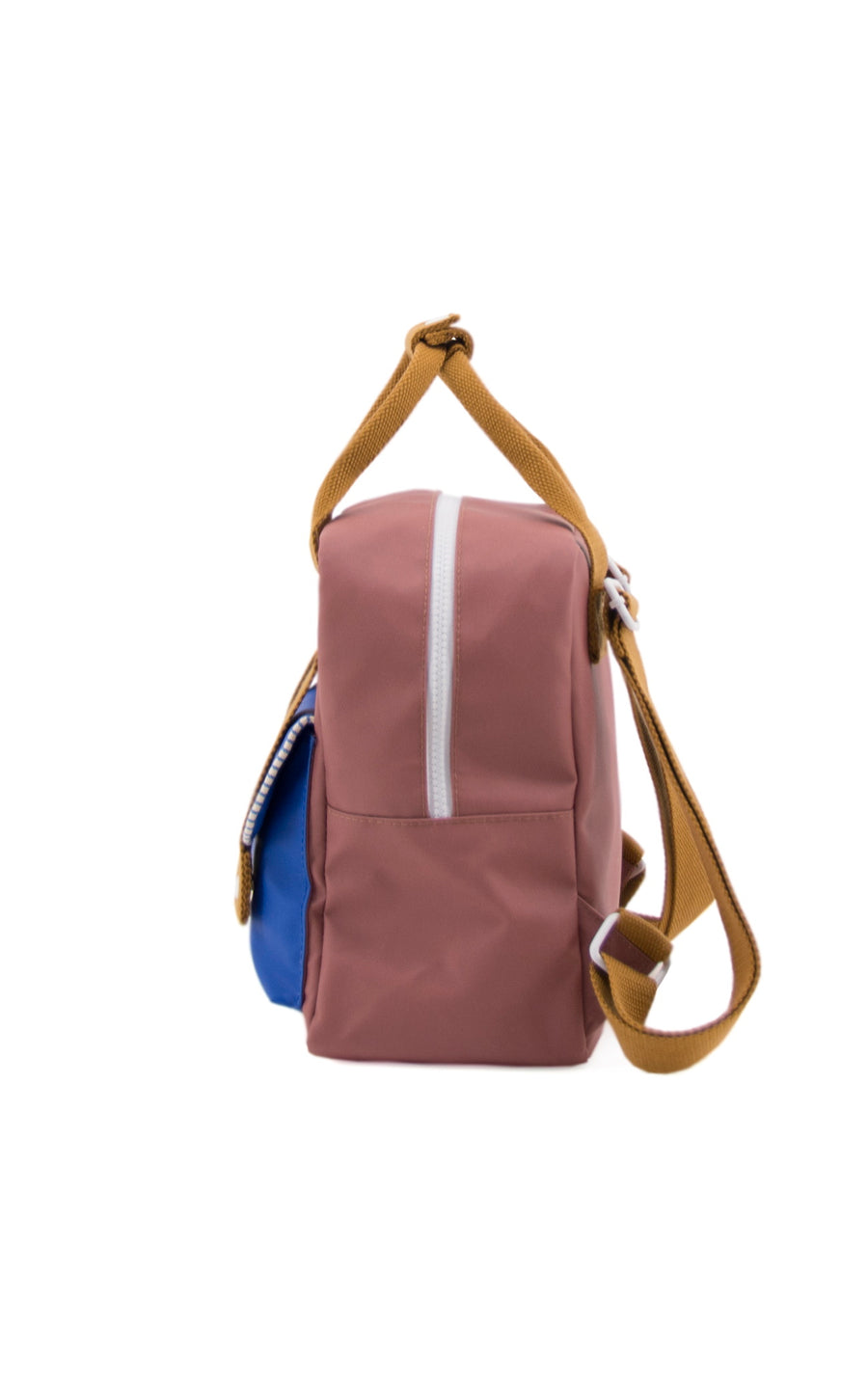 Sticky Lemon Deluxe Collection Small Backpack, Hotel Brick/Ink Blue/Sugar Brown