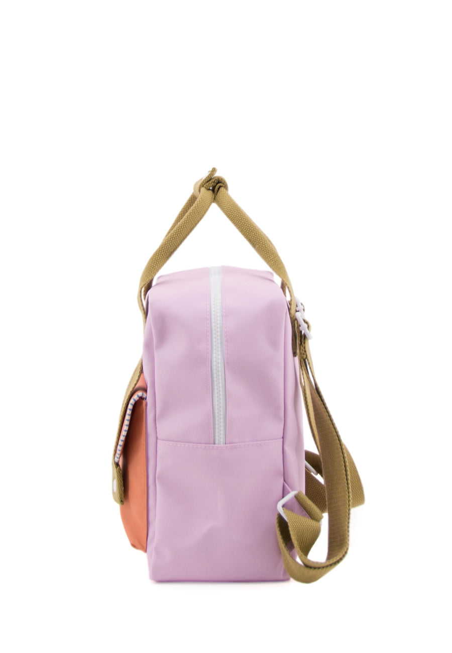 Sticky Lemon Deluxe Collection Small Backpack, Gustave Lilac/Concierge Orange/Madame Olive