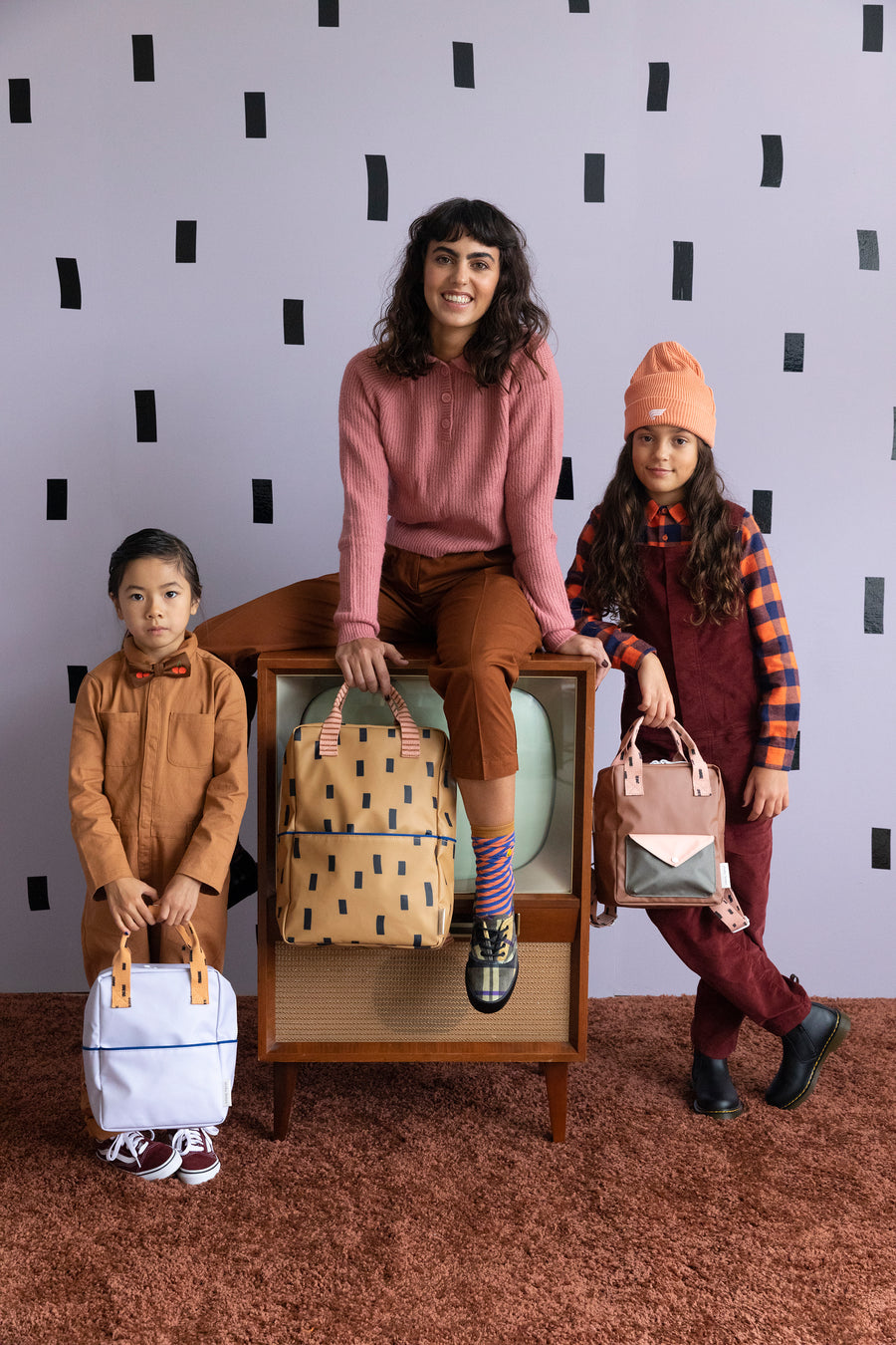 Sticky Lemon Sprinkles Special Edition Collection Large Backpack, Panache Gold/Lemonade Pink/Indigo Blue