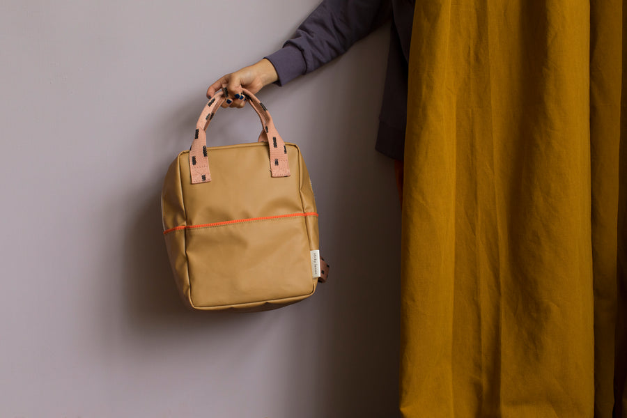 Sticky Lemon Sprinkles Collection Small Backpack, Panache Gold/Lemonade Pink/Royal Orange