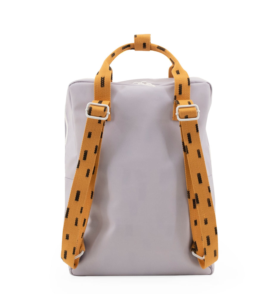 Sticky Lemon Sprinkles Envelope Large Backpack, Lavender/Apricot Orange/Cinnamon
