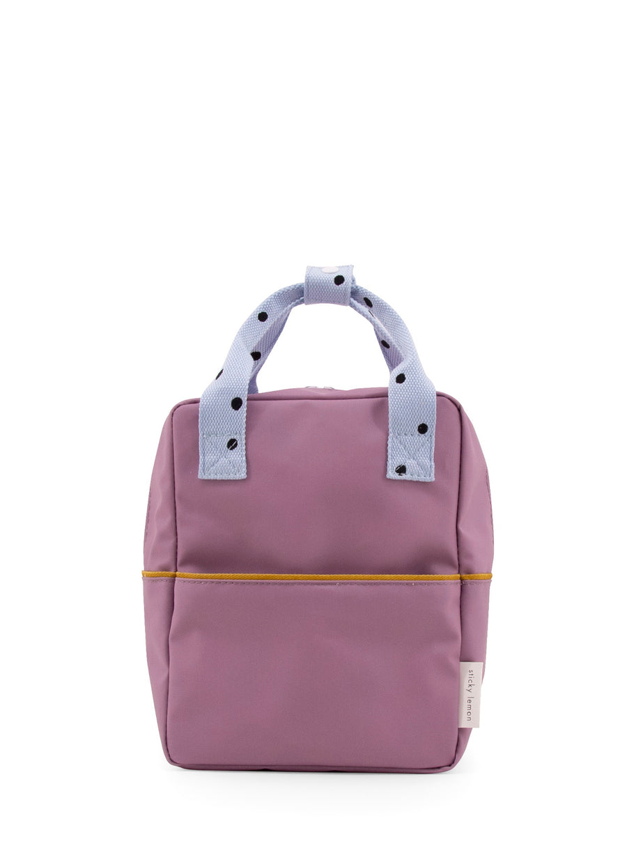 Sticky Lemon Freckles Small Backpack, Pirate Purple/Sky Blue/Caramel Fudge