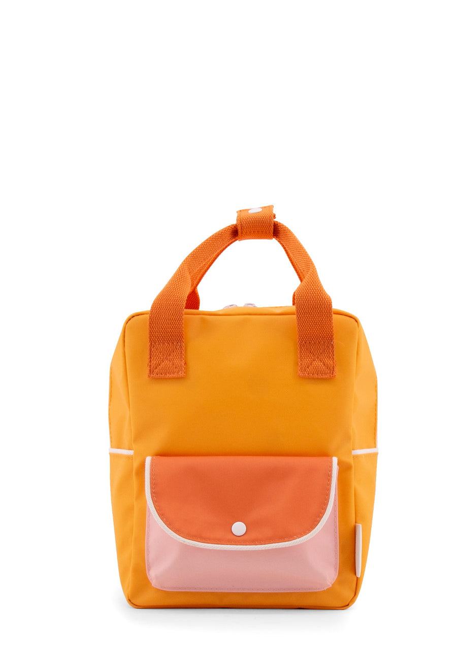 Sticky Lemon Wanderer Envelope Small Backpack, Sunny Yellow/Carrot Orange/Candy Pink