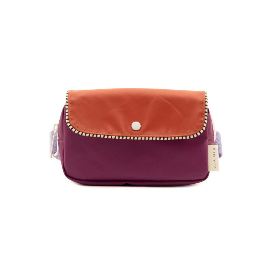 Sticky Lemon Deluxe Envelope Fanny Pack Small, Purple Tales