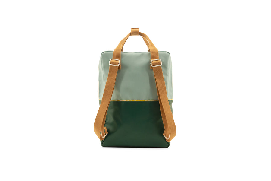 Sticky Lemon Colourblocking Large Backpack,  Island Blue/Green Meadow