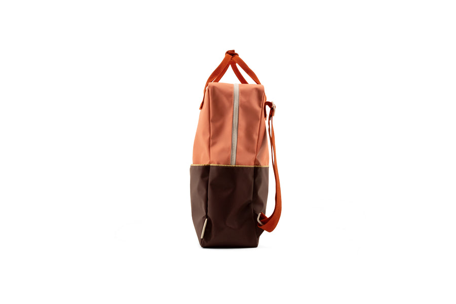 Sticky Lemon Colourblocking Large Backpack,  Moonrise Pink/Stormy Purple