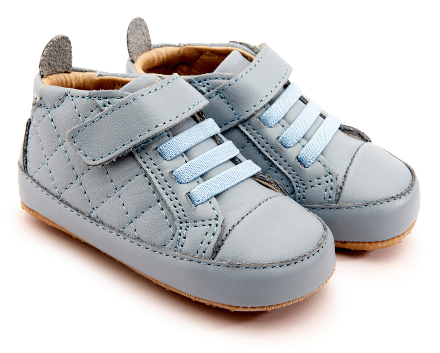Old Soles Girl's & Boy's Quilt Bambini Shoes - Dusty Blue