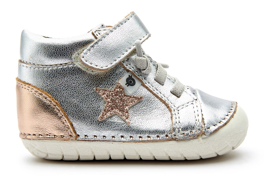 Old Soles Girl's 4051 Champster Pave Sneakers - Silver/Copper/Glam Copper