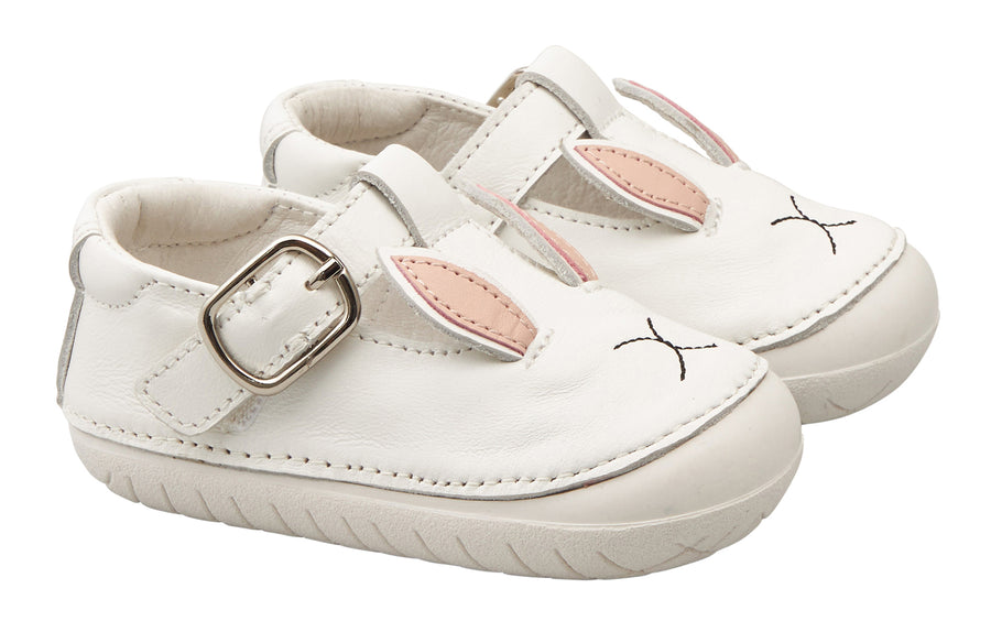 Old Soles Girl's 4089 Cutsie Rabbit Shoes - Snow