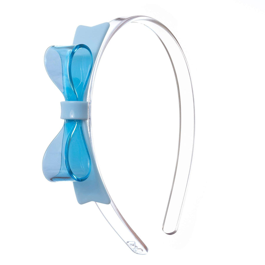 Lilies & Roses NY Bow Tie Headband, Light Blue