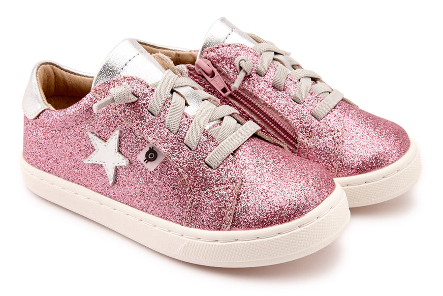 Old Soles Girl's 6118 Milky-Way Sneakers - Glam Pink/Silver/Snow