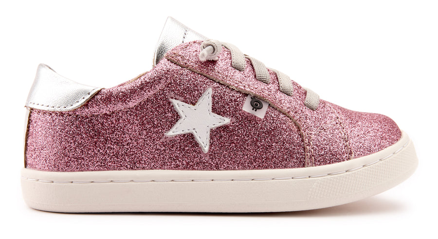 Old Soles Girl's 6118 Milky-Way Sneakers - Glam Pink/Silver/Snow