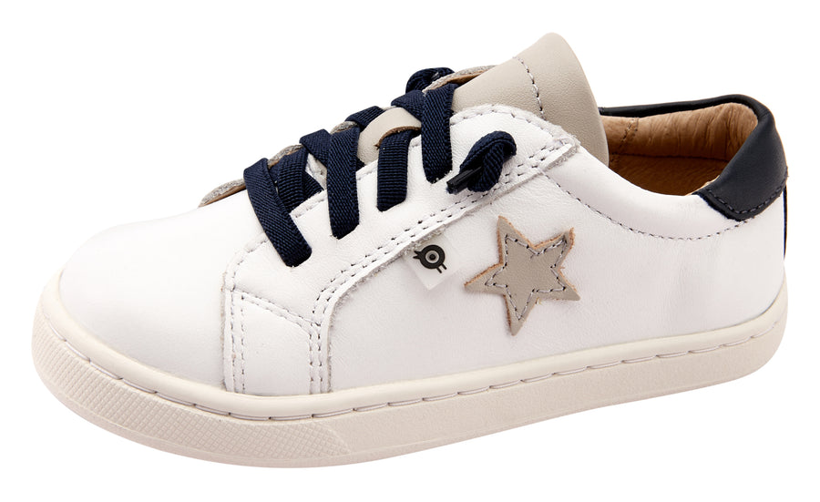 Old Soles Girl's 6118 Milky-Way Sneakers - Snow/Navy/Gris