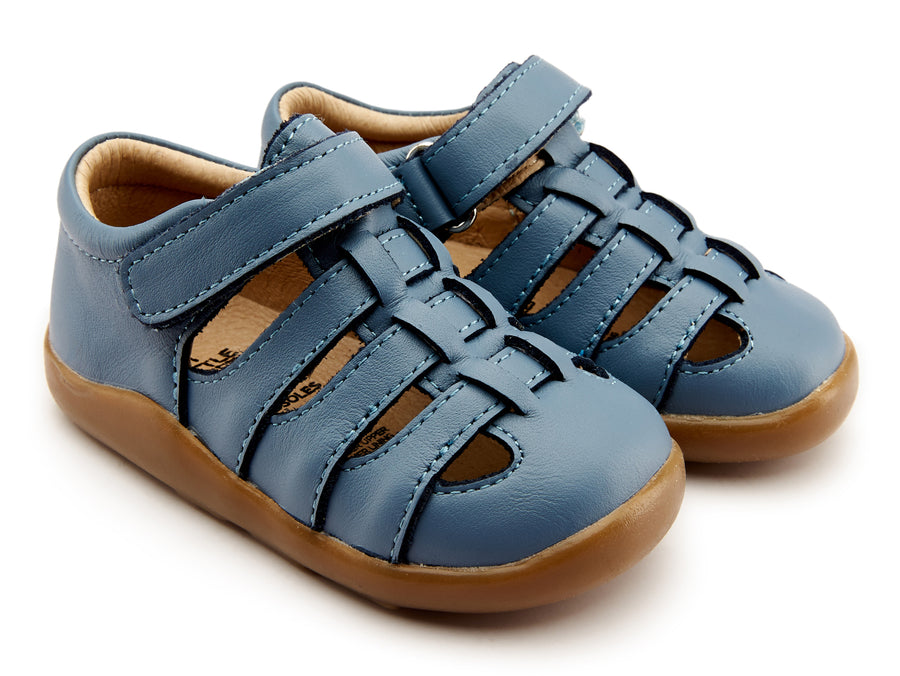Old Soles Girl's and Boy's 8022 Ground Cage Sandals - Indigo
