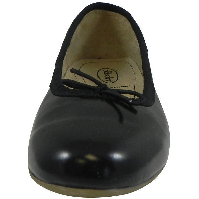 Old Soles Girl's 400 Black Patent Brule Flat